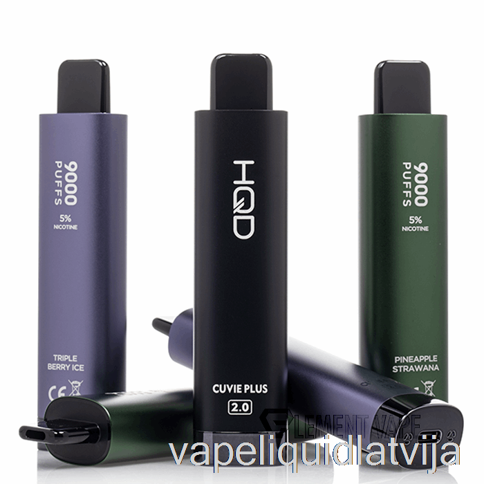 Hqd Cuvie Plus 2,0 9000 Vienreizējās Lietošanas Kivi Zemeņu Vape šķidrums